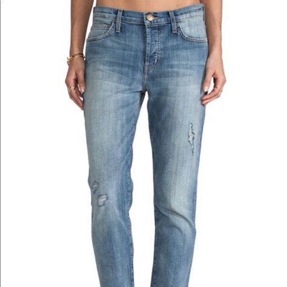 Current/Elliott Denim - CURRENT ELLIOTT The Traveler Distressed Women’s Denim Jeans